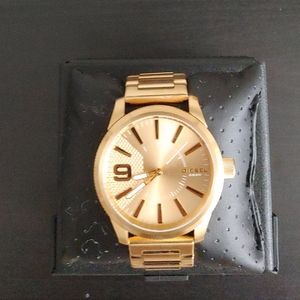 Gold Diesel Watch